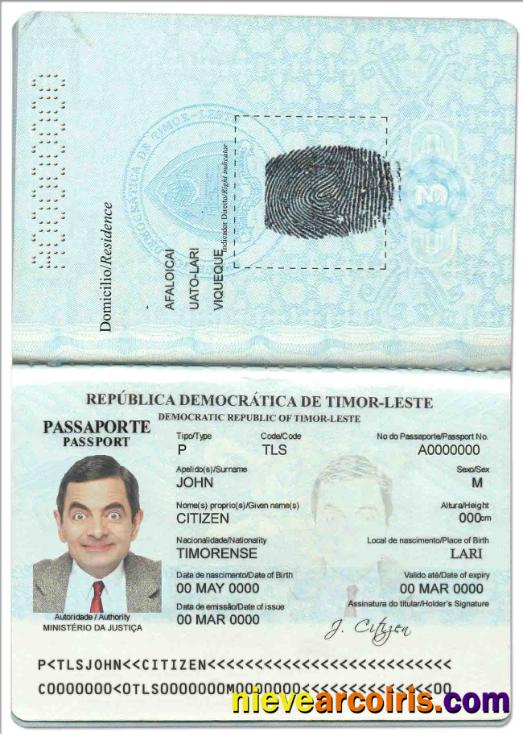 Timor-Leste passport